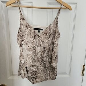 Snakeskin Print Top